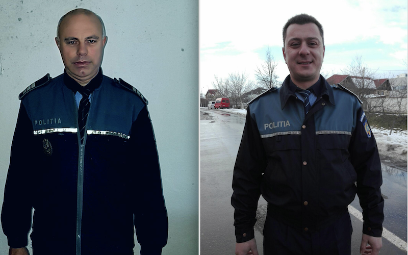 foto polițiști eroi la sibiu. au salvat doi oameni dintr-un incendiu