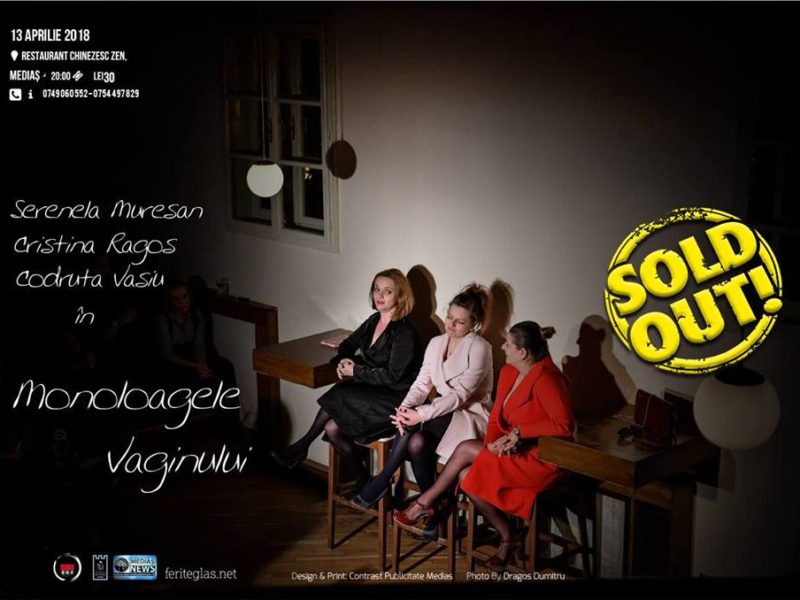 video - piesa de teatru ”monoloagele vaginului” se joacă cu casa închisă. eveniment unic la mediaș