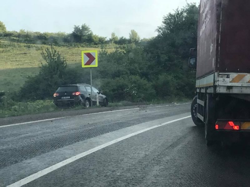 foto - accident pe drumul național 14 la șura mare