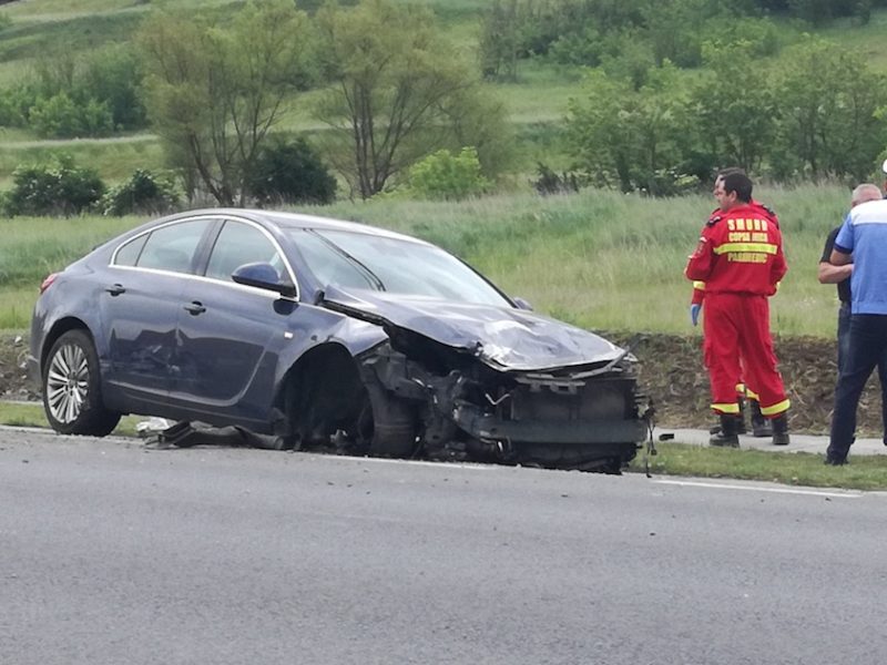 update foto - accident pe dn14 la copșa mică, o femeie rănită