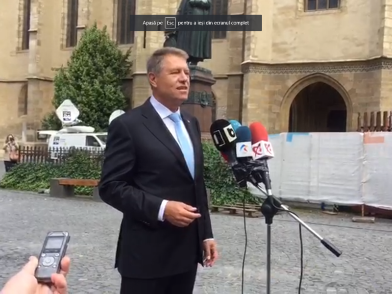 iohannis anunță la sibiu că va candidat pentru un nou mandat de președinte