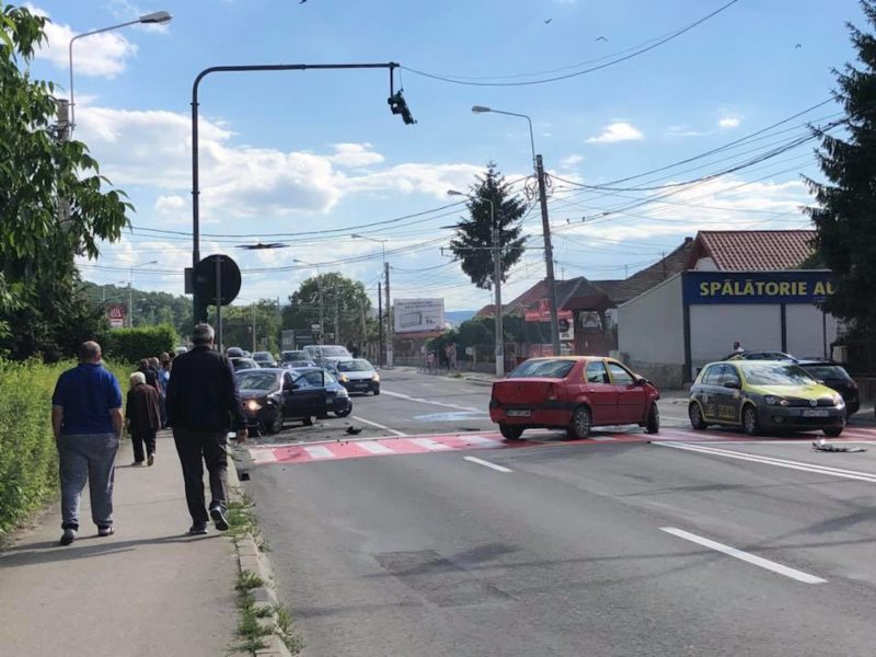 foto - accident pe șoseaua sibiului