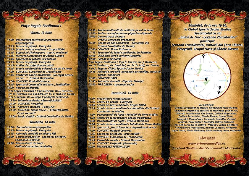 Hai la Festival - Weekend plin de evenimente la Mediaș. Programul complet 2 hai la festival - weekend plin de evenimente la mediaș. programul complet