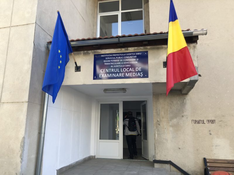foto video - deschiderea centrului local de examinare pentru permise, de la mediaș