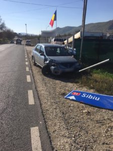 foto accident la târnava. trafic îngreunat