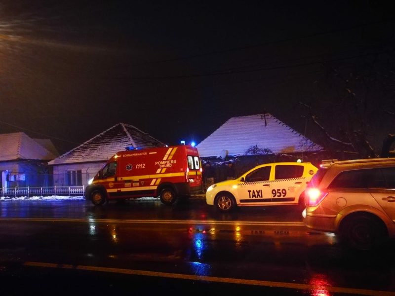 accident pe calea ferată, spre sighișoara. un șofer a ajuns la spital