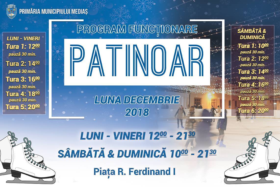 Programul patinoarului din Mediaș în următoarele zile 2 programul patinoarului din mediaș în următoarele zile