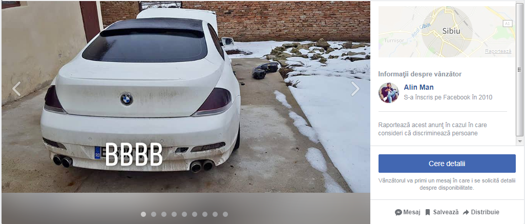 Mașina izbită în zid la Șeica Mare de un șofer dispărut se vinde avariată pe Internet 2 mașina izbită în zid la șeica mare de un șofer dispărut se vinde avariată pe internet