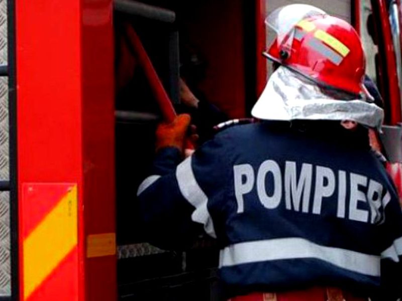 incendiu de vegetație uscată între mediaș și ighișu nou