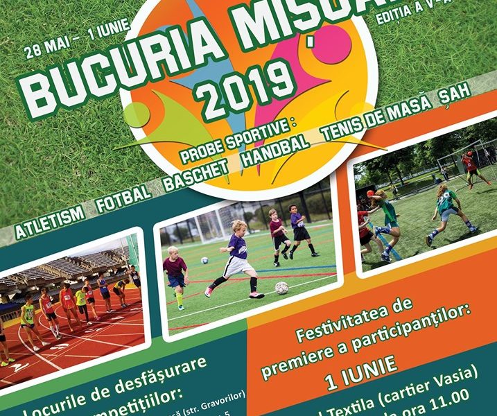 sute de copii din mediaș participă și în acest an la festivalul bucuria miscării