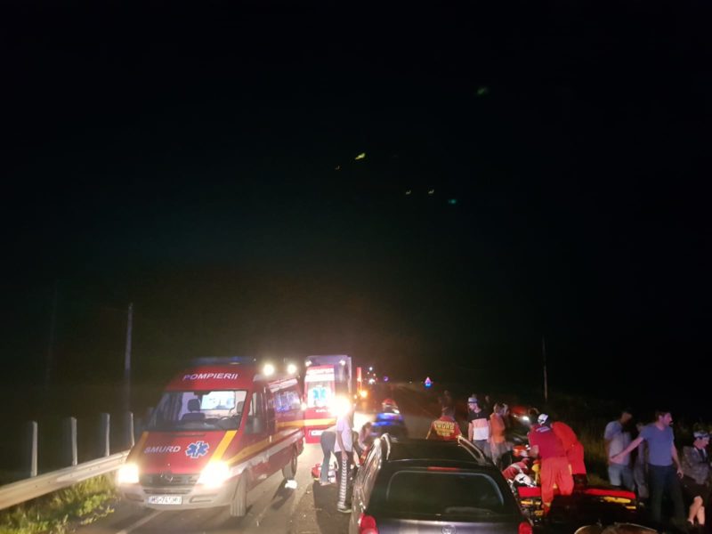 foto accident grav pe dn14 între hoghilag și valchid. doi copii răniți grav
