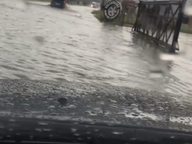 foto video centura mediașului inundată după o ploaie torentială