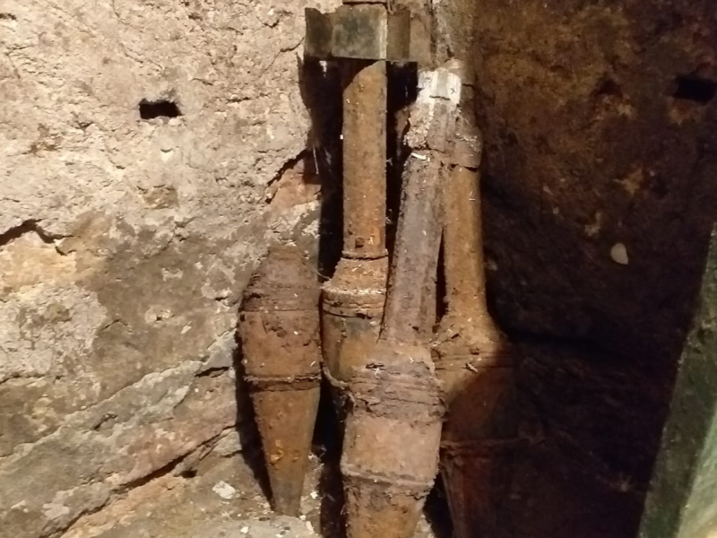 foto elemente de muniţie neexplodate, găsite la copșa mică
