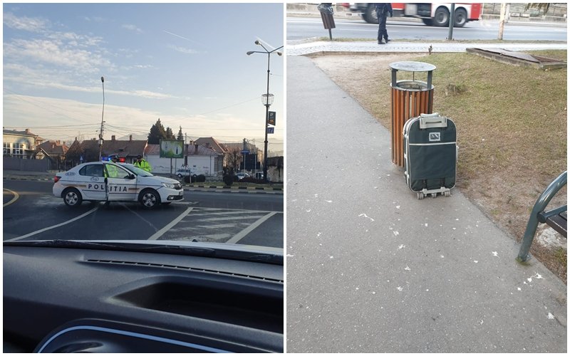 video foto: colet suspect în vâlcea – polițiștii au oprit circulația pe mai multe străzi