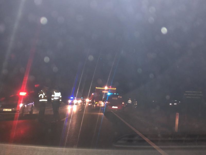 foto accident între copșa mică și târnava - o personă rănită