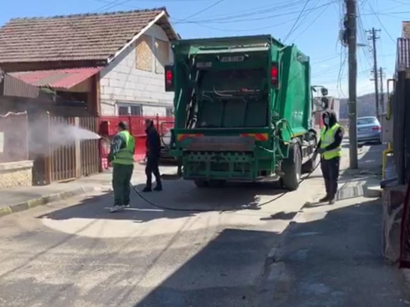 foto video acțiunea de dezinfecție continuă, la mediaș