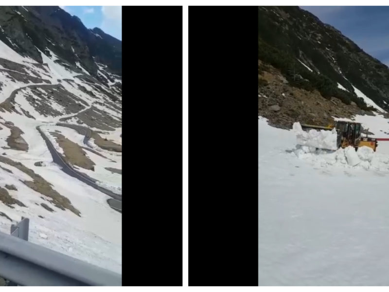 video transfăgărășan, în curs de deszăpezire - când se deschide