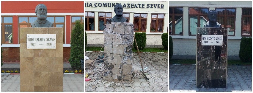 FOTO Monumentul lui Ioan Axente Sever a fost renovat - Arată minunat 2 foto monumentul lui ioan axente sever a fost renovat - arată minunat