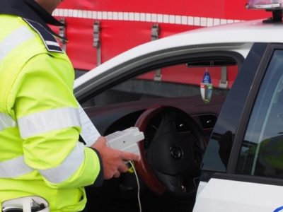Șofer din Sibiu prins băut la volan marți pe DN1 la Cristian