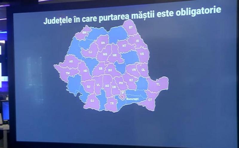 HARTA zonelor cu restricții - Masca obligatorie în Sibiu și alte 27 de județe 2 harta zonelor cu restricții - masca obligatorie în sibiu și alte 27 de județe