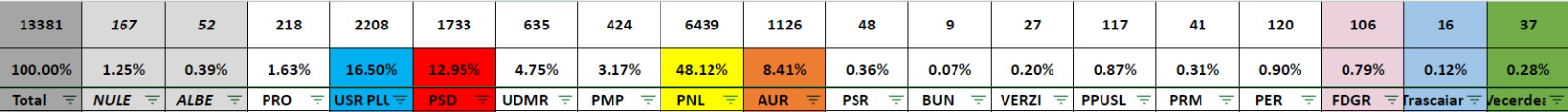 Numărătoare paralelă la Mediaș - PNL pe primul loc, urmat de USR PLUS și PSD 2 numărătoare paralelă la mediaș - pnl pe primul loc, urmat de usr plus și psd