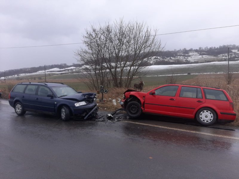 accident cu doi răniți la laslea din cauza unui șofer din mediaș