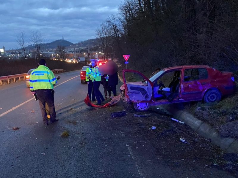 accident la intrare în mediaș - două persoane rănite
