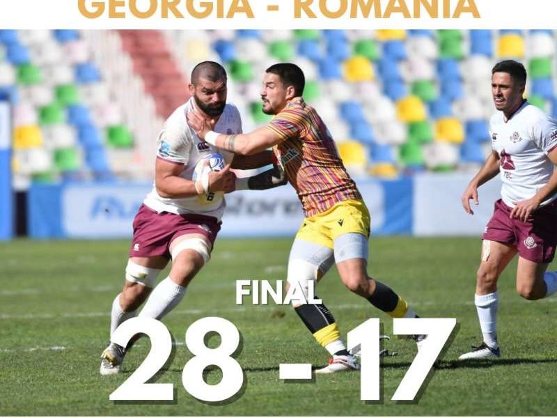 românia a pierdut cu 28-17 în fața georgiei la rugby european championship 2021