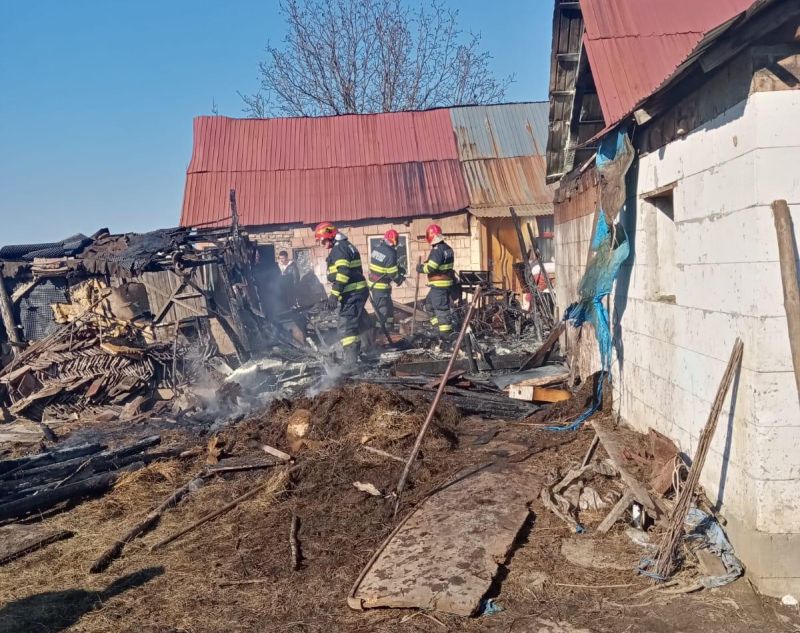 FOTO Incendiu la Boian - Au ars lemnele dintr-o gospodărie 2 foto incendiu la boian - au ars lemnele dintr-o gospodărie
