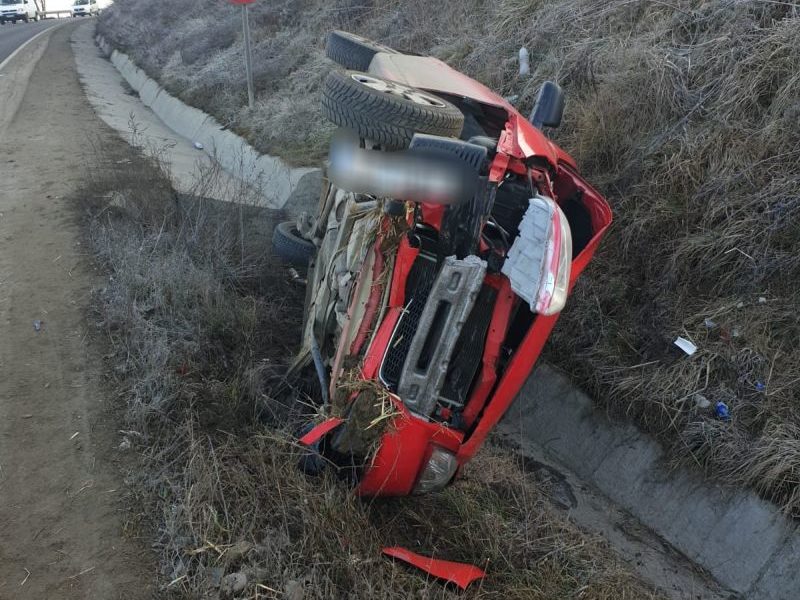 foto medieșeancă implicată într-un accident la târnava