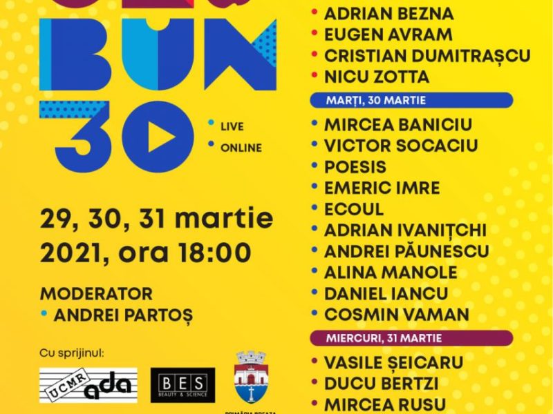 festivalul om bun se va desfășura on line de luni până miercuri. pentru vizionare trebuie să achiziționați bilet.
