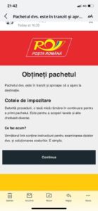 Tentativă de psihing care se folosește de identitatea vizuală a Poștei Române 2 tentativă de psihing care se folosește de identitatea vizuală a poștei române