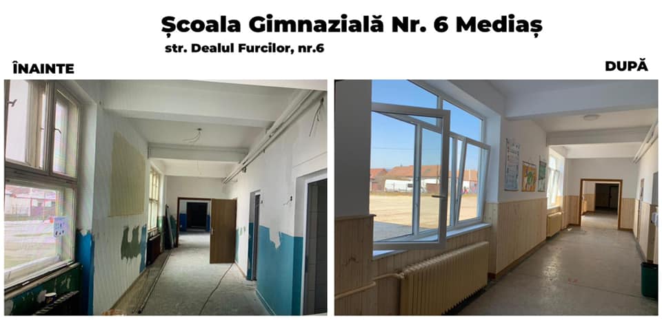 renovări la școala gimnazială nr.6 din mediaș - este de nerecunoscut