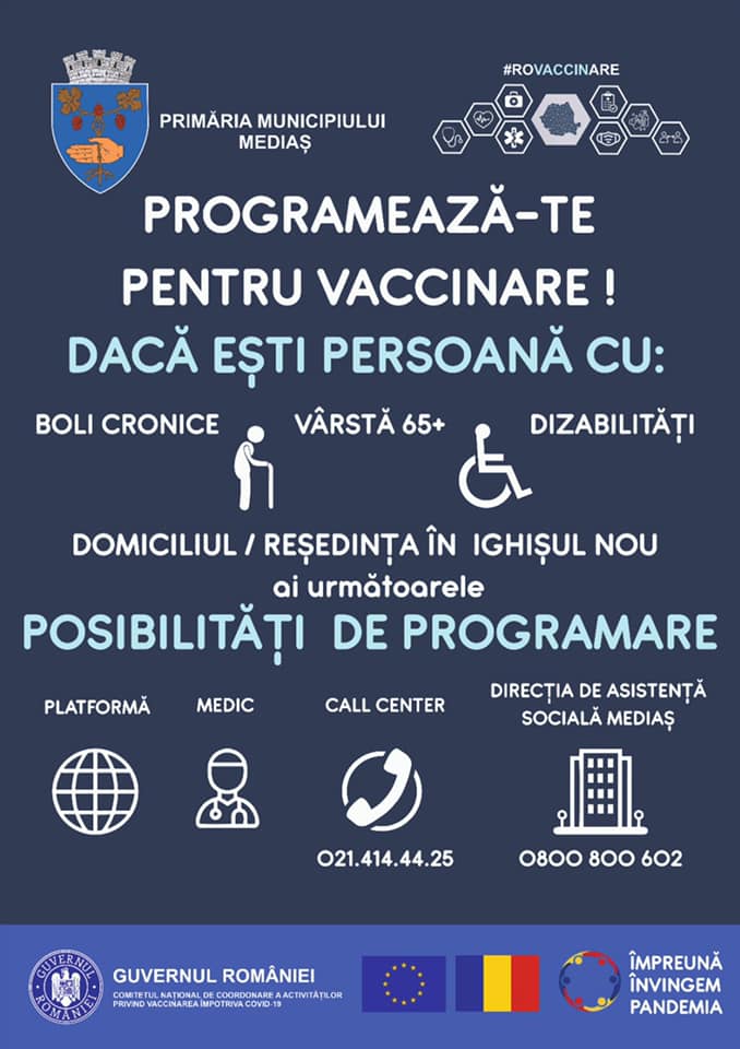 Medieșenii cu dizabilități sau boli cronice pot fi vaccinați acasă 2 medieșenii cu dizabilități sau boli cronice pot fi vaccinați acasă