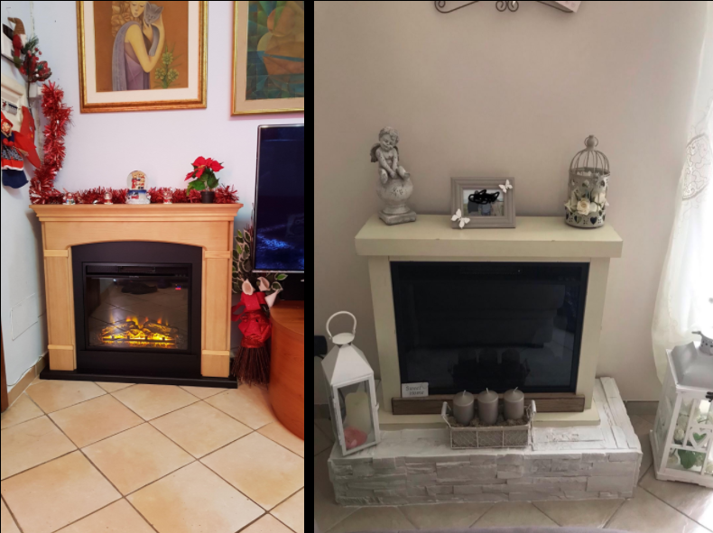 idei faine pentru amenajarea livingului cu un semineu electric!