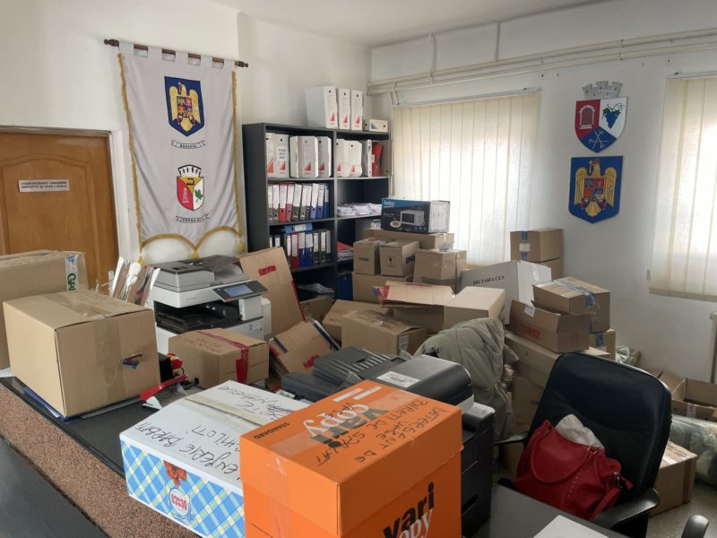 foto primul transport cu ajutoare pentru refugiații din ucraina a plecat spre dorohoi de la copșa mică