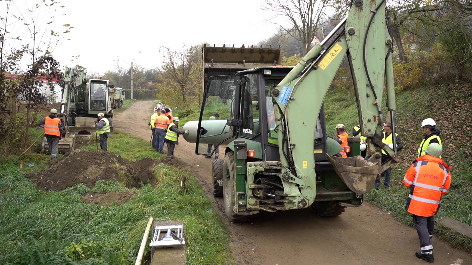 foto au început lucrările pentru îmbunătățirea infrastructurii de apă la mediaș