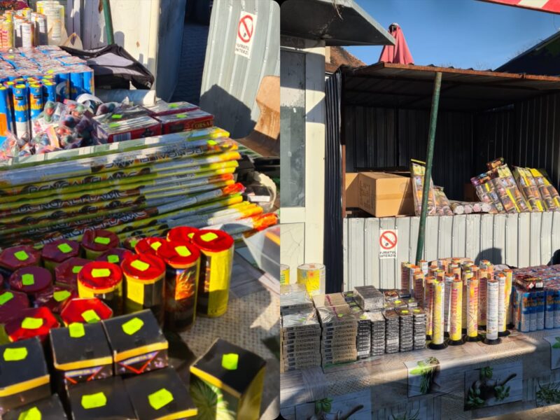 petarde și artificii vândute ilegal la mediaș - poliția a confiscat peste o tonă de articole pirotehnice