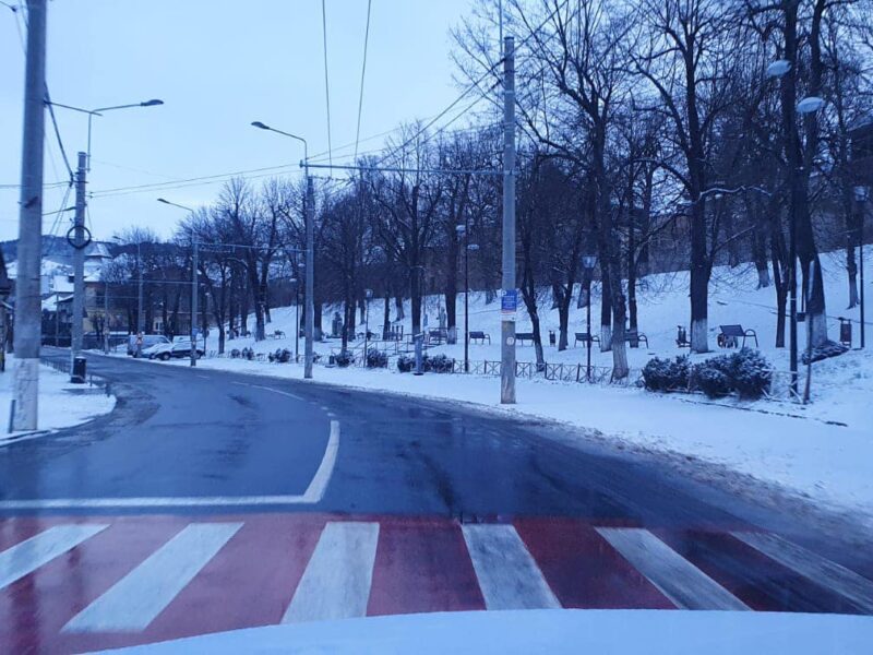 foto traficul rutier se desfășoară în condiții bune la mediaș - situația în județ