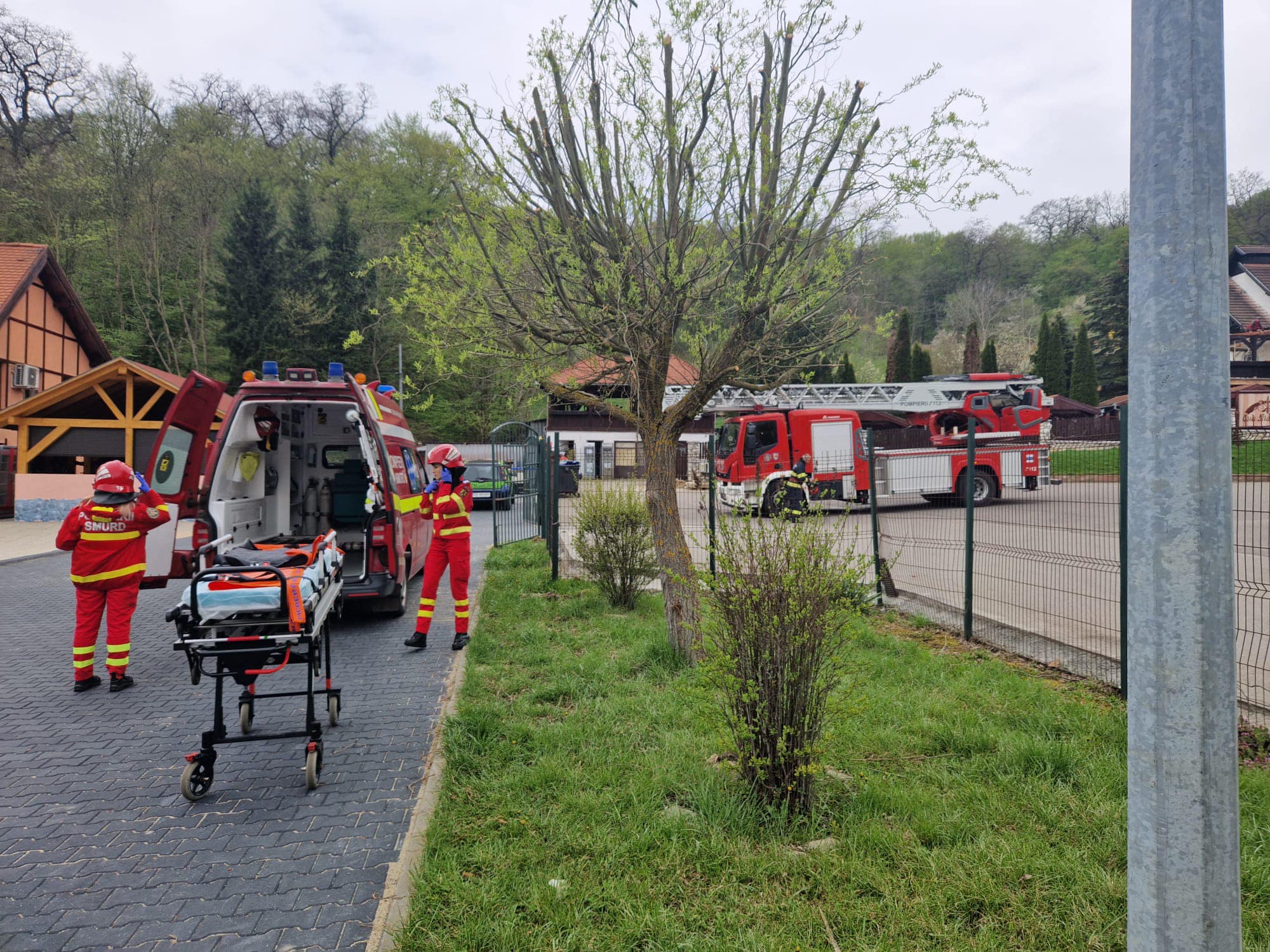 foto simulare de incendiu vineri la hanul greweln