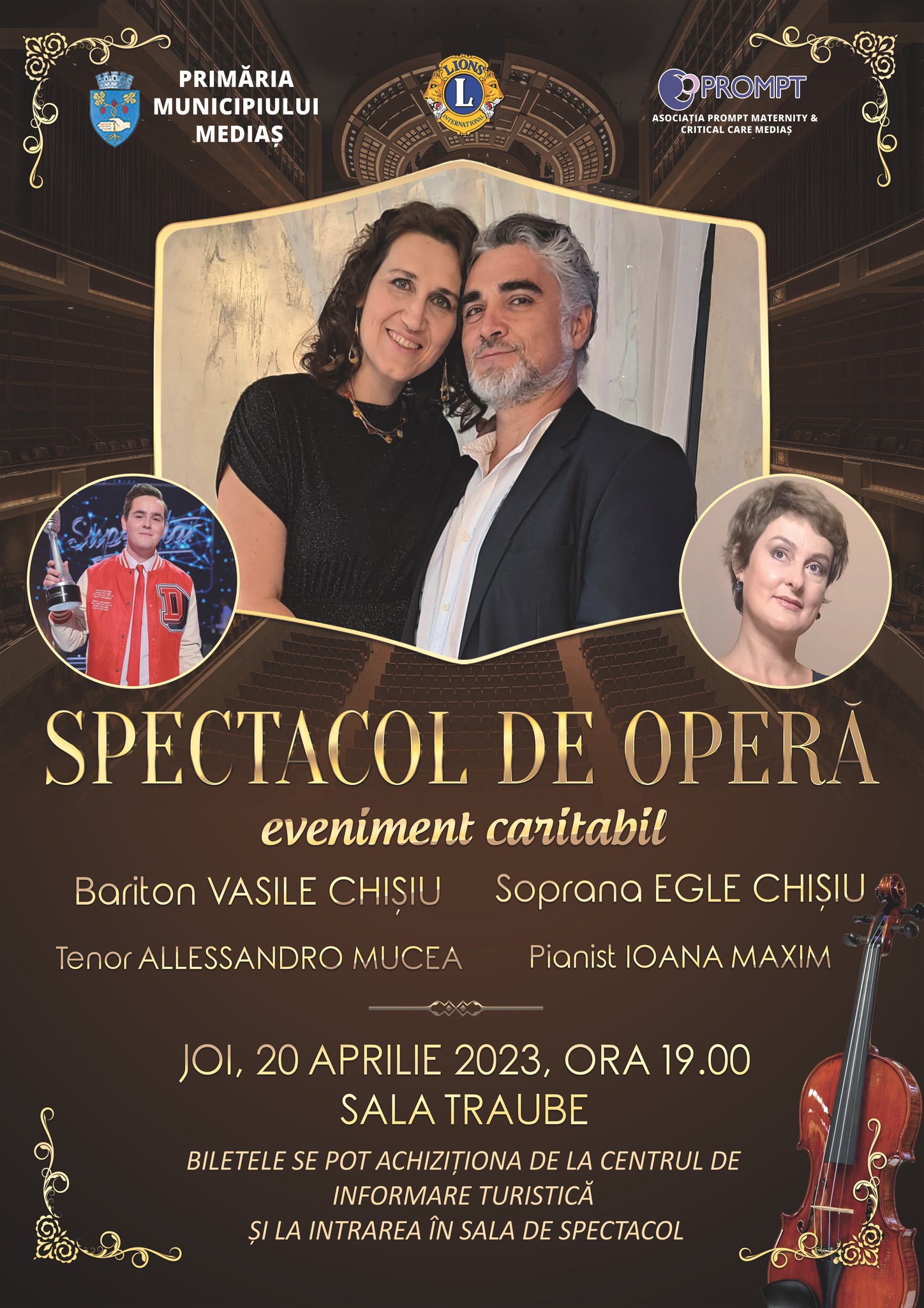 Renumitul bariton medieșean Vasile Chișiu, susține un concert caritabil la Sala Traube 3 renumitul bariton medieșean vasile chișiu, susține un concert caritabil la sala traube