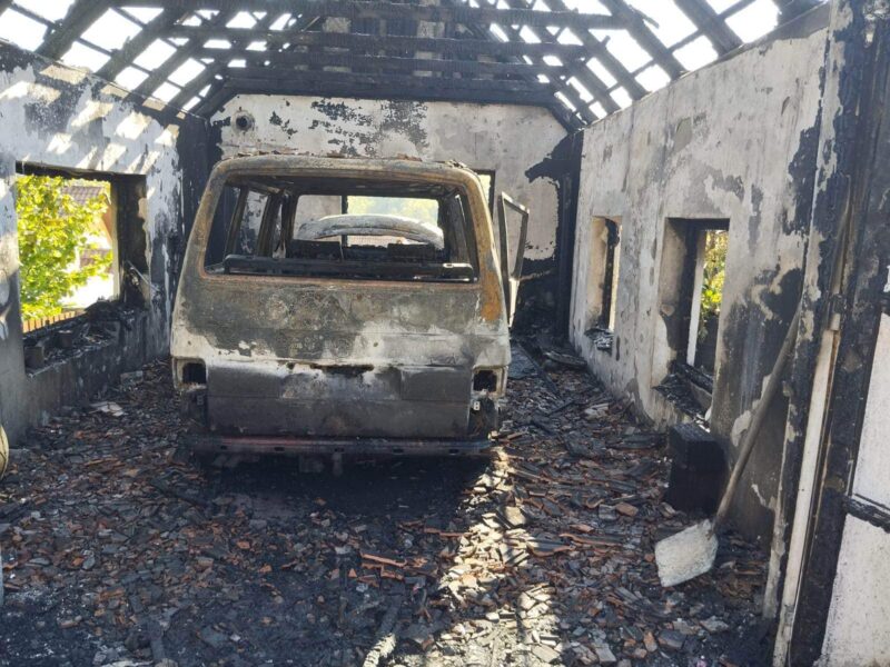 strângere de fonduri pentru o familie din mediaș - ”propria afacere” distrusă de un incendiu