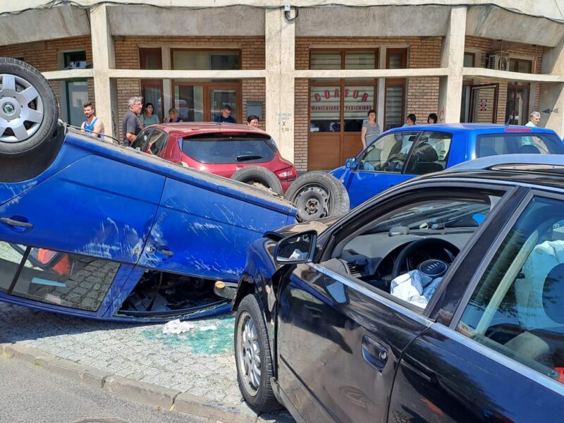 foto femeie lovită de o mașină la sibiu - șoferul era drogat