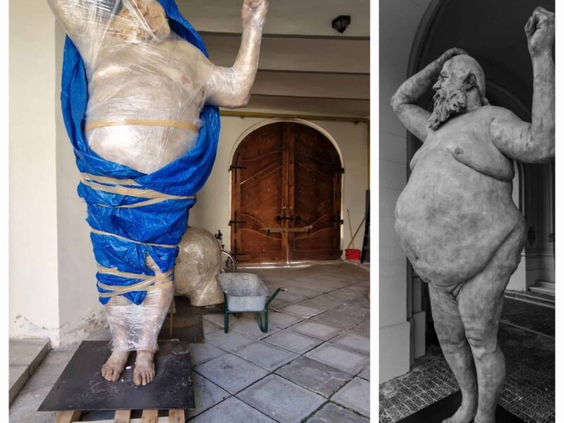 sculptură uriașă expusă la muzeul brukenthal din sibiu în septembrie(foto, video)