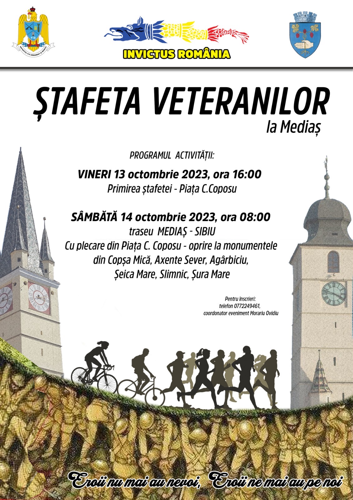 Ștafeta Veteranilor, un eveniment sportiv și caritabil, trece prin Mediaș 2 ștafeta veteranilor, un eveniment sportiv și caritabil, trece prin mediaș