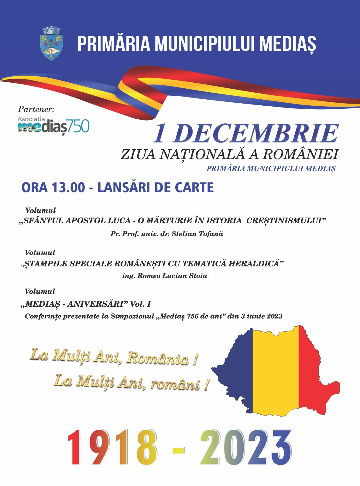Mediașul sărbătorește Ziua Națională a României cu lansări de carte și dezbateri 2 mediașul sărbătorește ziua națională a româniei cu lansări de carte și dezbateri