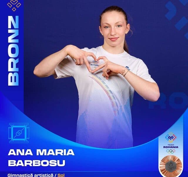 ana maria barbosu va fi premiată cu medalia de bronz vineri, la bucurești.
