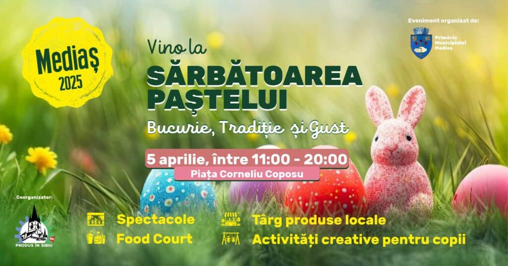 Sărbătoarea Paștelui aduce comunitatea din Mediaș împreună, pe 5 aprilie 2 sărbătoarea paștelui aduce comunitatea din mediaș împreună, pe 5 aprilie