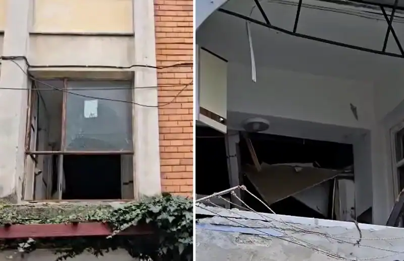 explozie într-un bloc de garsoniere cu cel puțin doi răniți video