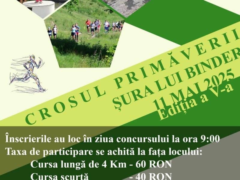 crosul primăverii, ediția a v-a, se va desfășura duminică la mediaș.